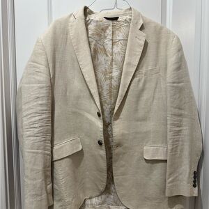 Beige Linen Blazer